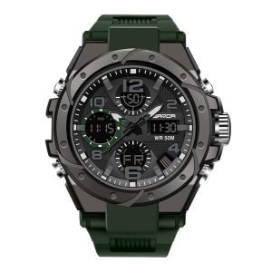 OFNS Top Brand G Style LED Digital Watches Men Dual Display Watch Waterproof Sport Wristwatch Men Military Quartz Clock Male