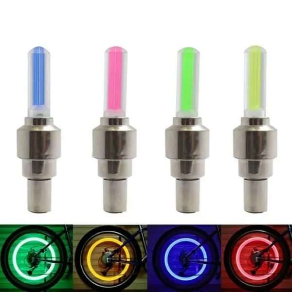 Vibration Sensor Pair LED Tyre Valve Light Lamp Waterproof Shockproof for Car / Motorcycle / Bicycle