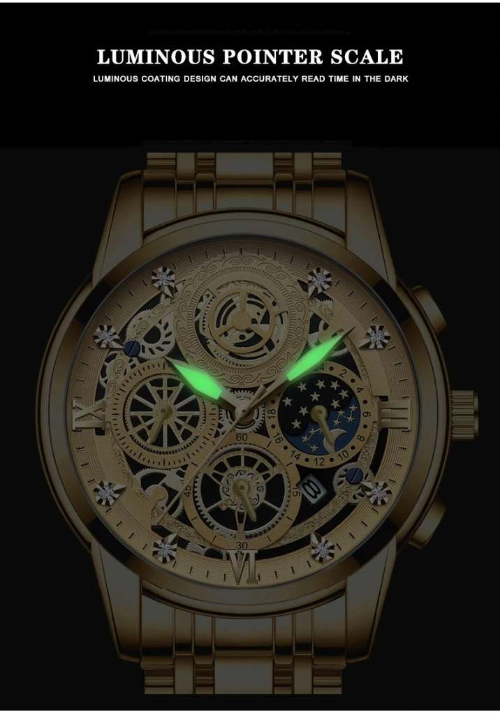 BINDBOND Luxury Fashion Quartz Wristwacth For Mens - Image 3
